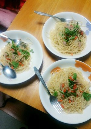 家にあるもので簡単!和パスタ❤-レシピのメイン写真
