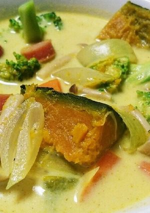 具だくさん☆豆乳カレースープ-レシピのメイン写真