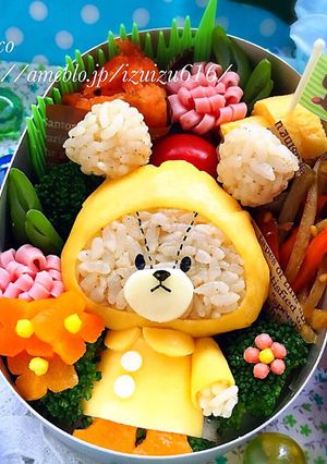 キャラ弁★黄色レインコートのジャッキー-レシピのメイン写真