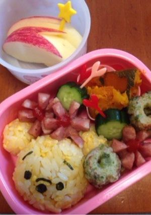 簡単キャラ弁♪ツムツムのプーさん-レシピのメイン写真