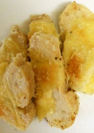 お弁当に!茹で鶏のマヨチーズ焼き-レシピのメイン写真