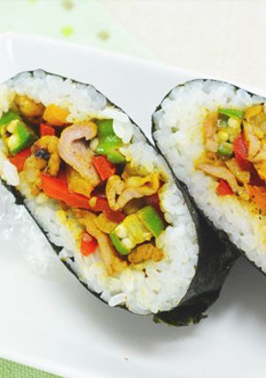 夏野菜カレーおにぎらず-レシピのメイン写真