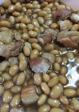 大豆とバラ肉の煮込み、-レシピのメイン写真