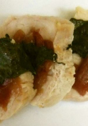 おつまみに！茹で鶏の梅しそ焼き-レシピのメイン写真