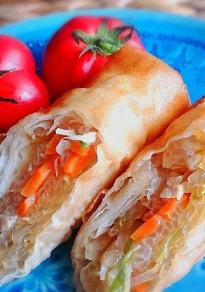ハルサメたっぷりの美味しい春巻☆-レシピのメイン写真