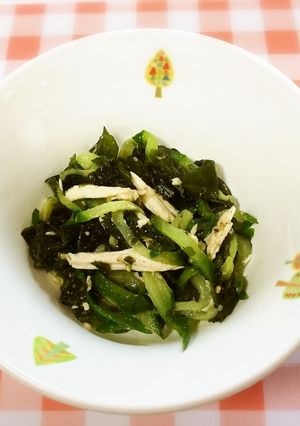 海藻サラダ　給食-レシピのメイン写真