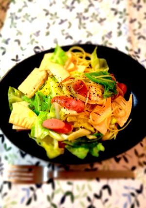 春キャベツとタケノコのアンチョビパスタ-レシピのメイン写真