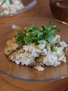 牛肉とごぼうの混ぜご飯-レシピのメイン写真