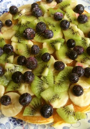 レモンカードで作るフルーツパンケーキ-レシピのメイン写真