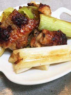 鶏皮ネギ炒め☆柚子こしょう風味-レシピのメイン写真