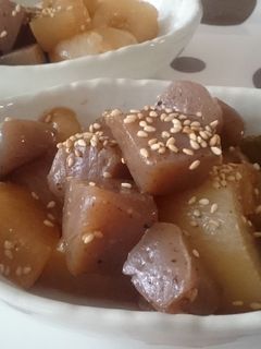 大根とこんにゃくの中華煮-レシピのメイン写真