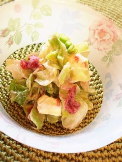 キャベツの梅マヨチーズサラダ-レシピのメイン写真