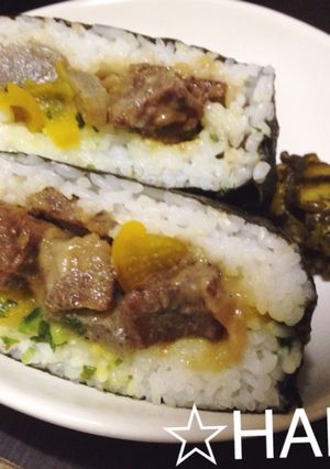大阪風土手焼きおにぎらず♡♡-レシピのメイン写真