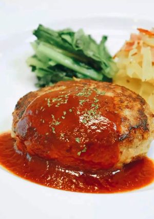 玉ねぎシャキッ♡お肉を味わうハンバーグ♪-レシピのメイン写真