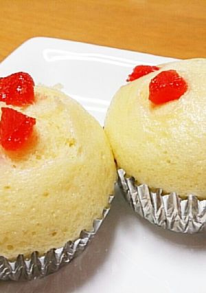いちご蒸しパン-レシピのメイン写真
