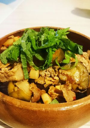 豚肉の茄子エリンギ豆板醤炒め-レシピのメイン写真