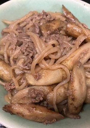 牛肉、ごぼうと糸こんにゃくの炒め煮-レシピのメイン写真