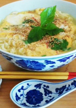 かに玉風♪のっけ「塩ラーメン」-レシピのメイン写真