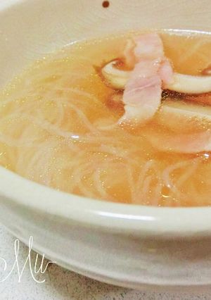 ベーコン と シイタケ の 春雨スープ-レシピのメイン写真