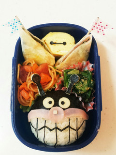 キャラ弁♡バイキンマン-レシピのメイン写真