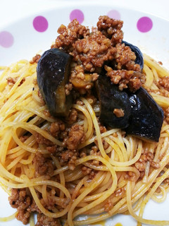 簡単♪茄子と挽き肉のボロネーゼ風パスタ-レシピのメイン写真