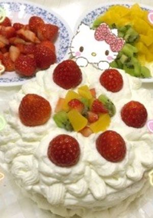 デコレーションケーキ〜(o˘◡˘o)♡-レシピのメイン写真