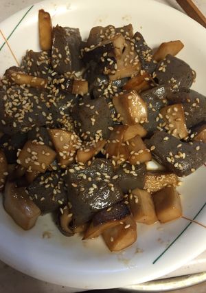 即席！エリンギとこんにゃくのピリ辛炒め-レシピのメイン写真