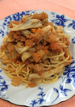 おから入りトマトソースでナポリタン風-レシピのメイン写真