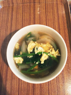 食べるスープ !ほうれん草のかきたま汁-レシピのメイン写真