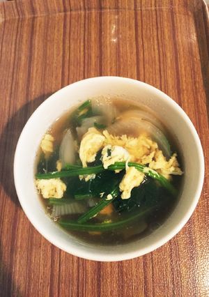 食べるスープ ！ほうれん草のかきたま汁-レシピのメイン写真