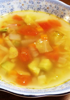 夏野菜のコンソメスープ-レシピのメイン写真
