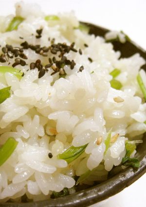 さんまさんの大好きなみぶ菜のご飯-レシピのメイン写真