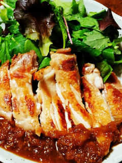 鶏もも肉の皮パリパリ焼き-レシピのメイン写真