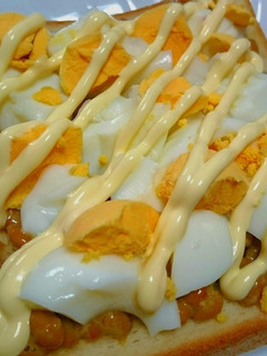 ゆで玉子と納豆のトースト-レシピのメイン写真