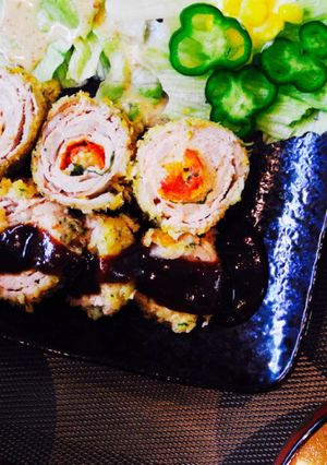 豚肉のトマシソチーズロールカツ-レシピのメイン写真