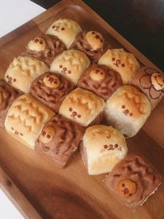 ちぎりパン はりねずみ ライオンver,-レシピのメイン写真