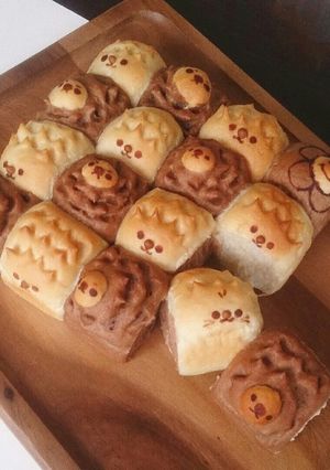 ちぎりパン はりねずみ ライオンver,-レシピのメイン写真