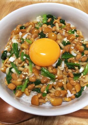 なめこ納豆丼-レシピのメイン写真