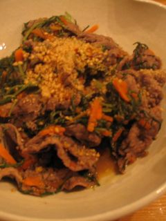 おかひじきと牛肉の炒め物-レシピのメイン写真