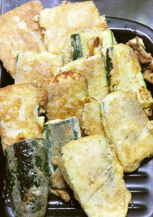 マヨが決め手☆お豆腐とズッキーニのピカタ-レシピのメイン写真