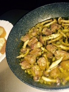 鶏もつとキノコのアヒージョ-レシピのメイン写真