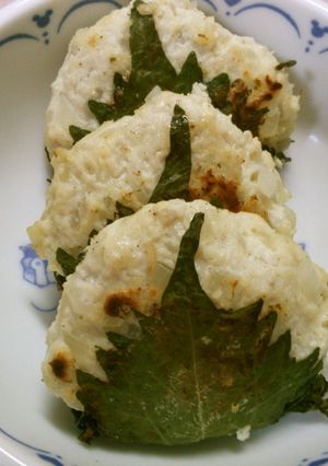 簡単ヘルシー♪豆腐の しそ巻き つくね！-レシピのメイン写真