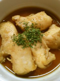 簡単!鶏ささみのレンジ蒸し にんにく醤油-レシピのメイン写真