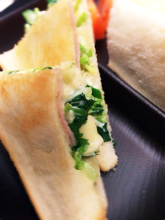 三つ葉サラダのホットサンド-レシピのメイン写真