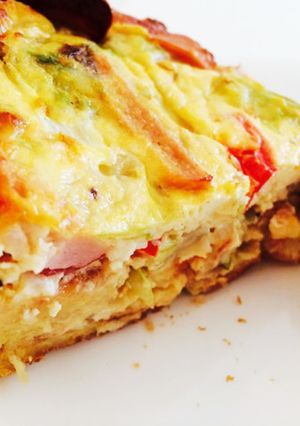 豆腐使用卵1個で分厚いスペインオムレツ♪-レシピのメイン写真