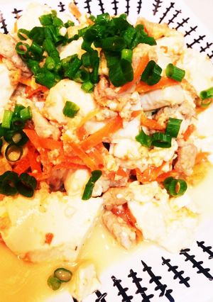 豚肉と豆腐の人参の簡単チャンプルー-レシピのメイン写真