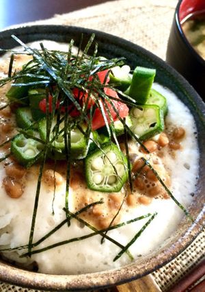 ダイエットにも！長芋と納豆のネバネバ丼-レシピのメイン写真