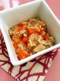離乳食後期 大根×切り干し大根の鶏ひき煮-レシピのメイン写真