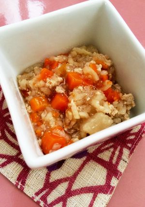 離乳食後期 大根×切り干し大根の鶏ひき煮-レシピのメイン写真