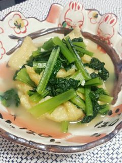 小松菜と油揚げの煮浸し♪-レシピのメイン写真